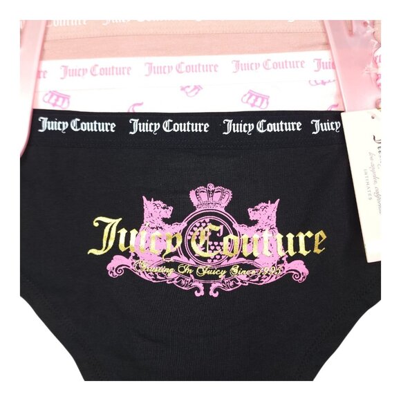 Juicy Couture Womens 7 Pk Bikini Cheeky Panties Intimates Assorted Colors Size L - Picture 8 of 14